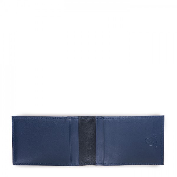 Mywalit Portafoglio da uomo Bi-fold con Portacarte Nero-Blu Offerte giornaliere