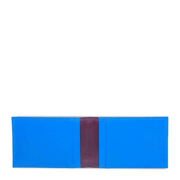 Mywalit Portafoglio da uomo Bi-fold con Portacarte Prugna-Celeste Sconti VIP