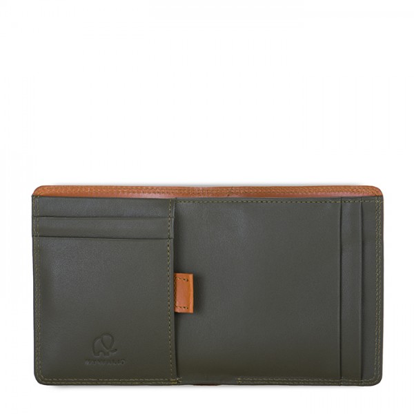 Mywalit Portafoglio da uomo Bi-fold con scomparto estraibile Marrone-Oliva Prezzo basso