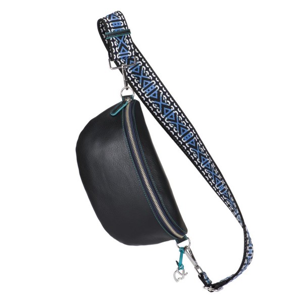 Mywalit Borsa con tracolla in tessuto Olbia Nero In vendita