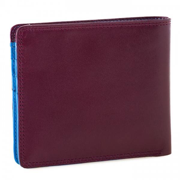 Mywalit Portafoglio da uomo standard E/W con tecnologia RFID Prugna-Celeste Limitato a 3 giorni