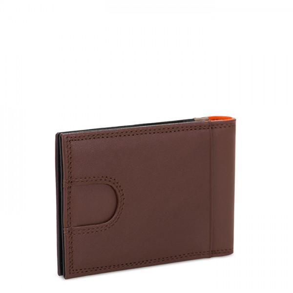 Mywalit Portafoglio da uomo Bi-fold con Portacarte e tecnologia RFID Nappa Cacao Duty-free
