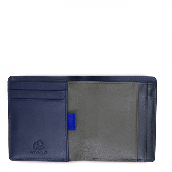 Mywalit Portafoglio da uomo Bi-fold con scomparto estraibile Nappa Notte Italy