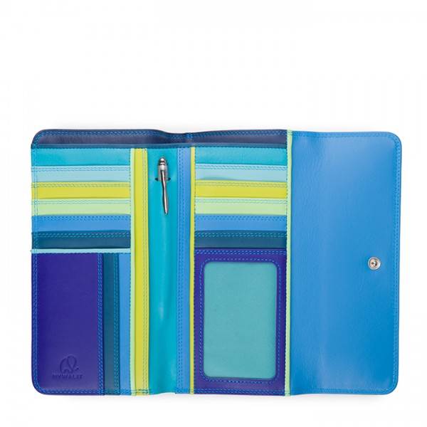 Mywalit Portafoglio a tre ante con zip Seascape Qualità Garantita