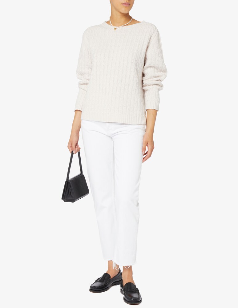 Elizabeth Ascot Maglione scollo a barca con treccia Shopping Online