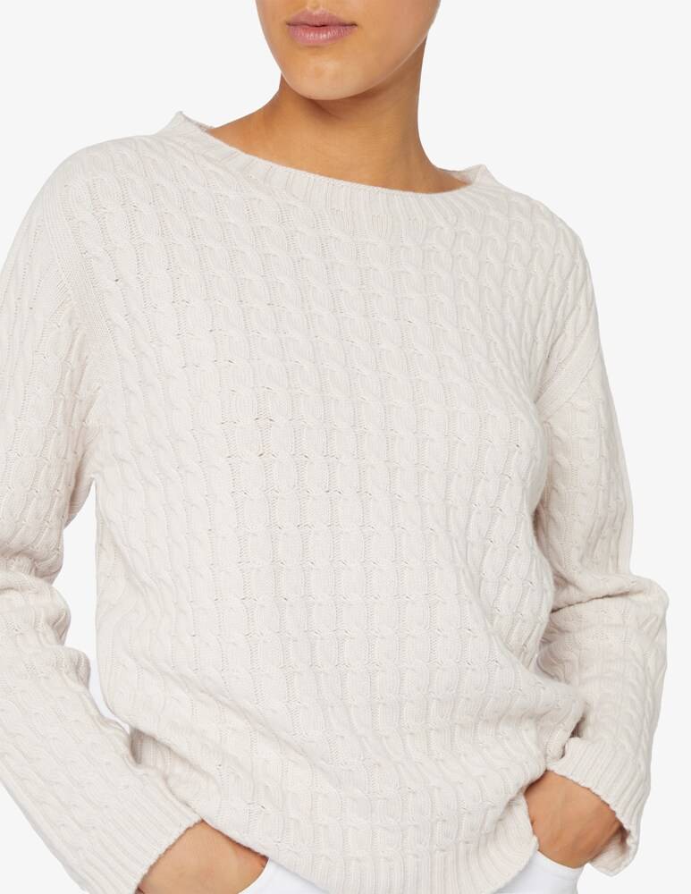 Elizabeth Ascot Maglione scollo a barca con treccia Shopping Online