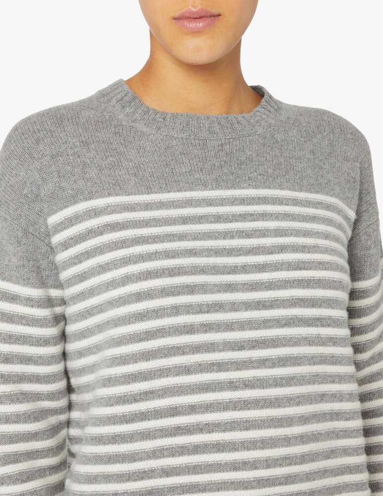Rinascente Collection Maglione girocollo a riga boxy Saldi Di Fabbrica
