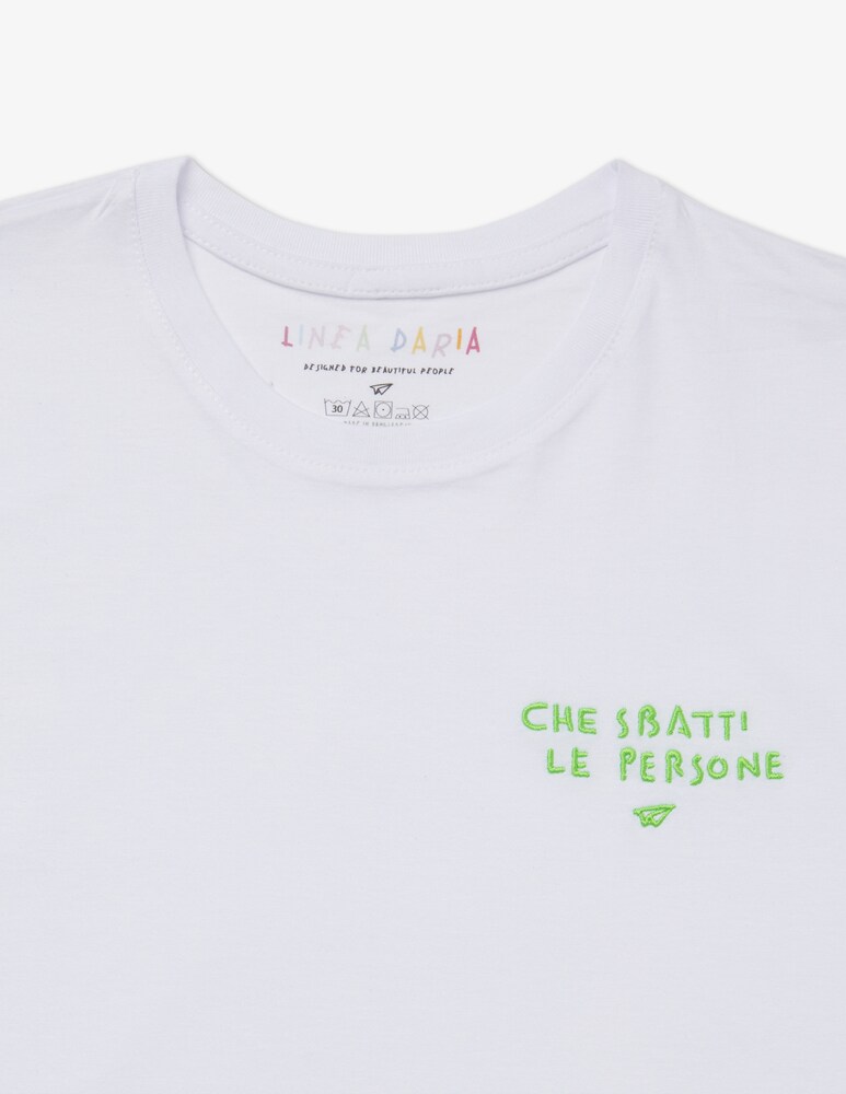 Linea Daria T-shirt Che sbatti le persone Sottocosto