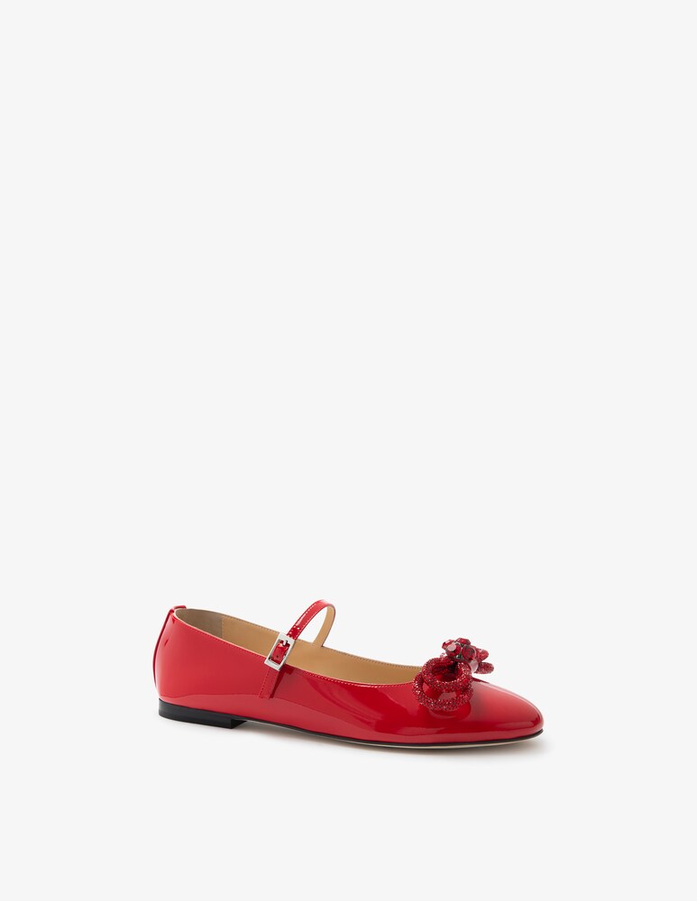 Mach & Mach Ballerine in vernice con doppio fiocco Vendite Flash