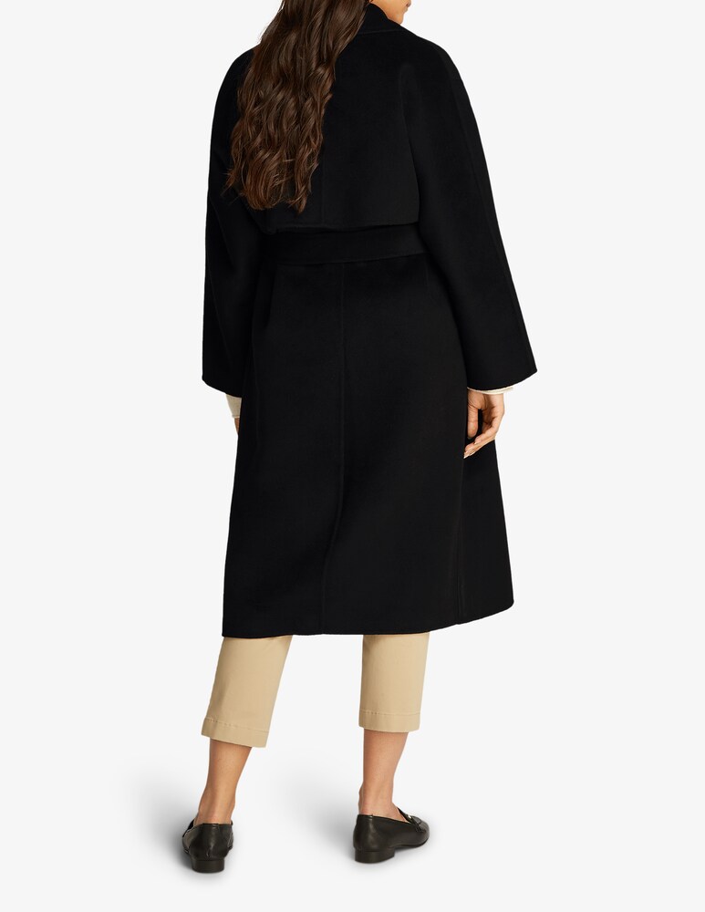 Calvin Klein Cappotto vestaglia lungo con cintura in lana Outlet