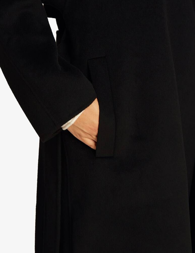 Calvin Klein Cappotto vestaglia lungo con cintura in lana Outlet