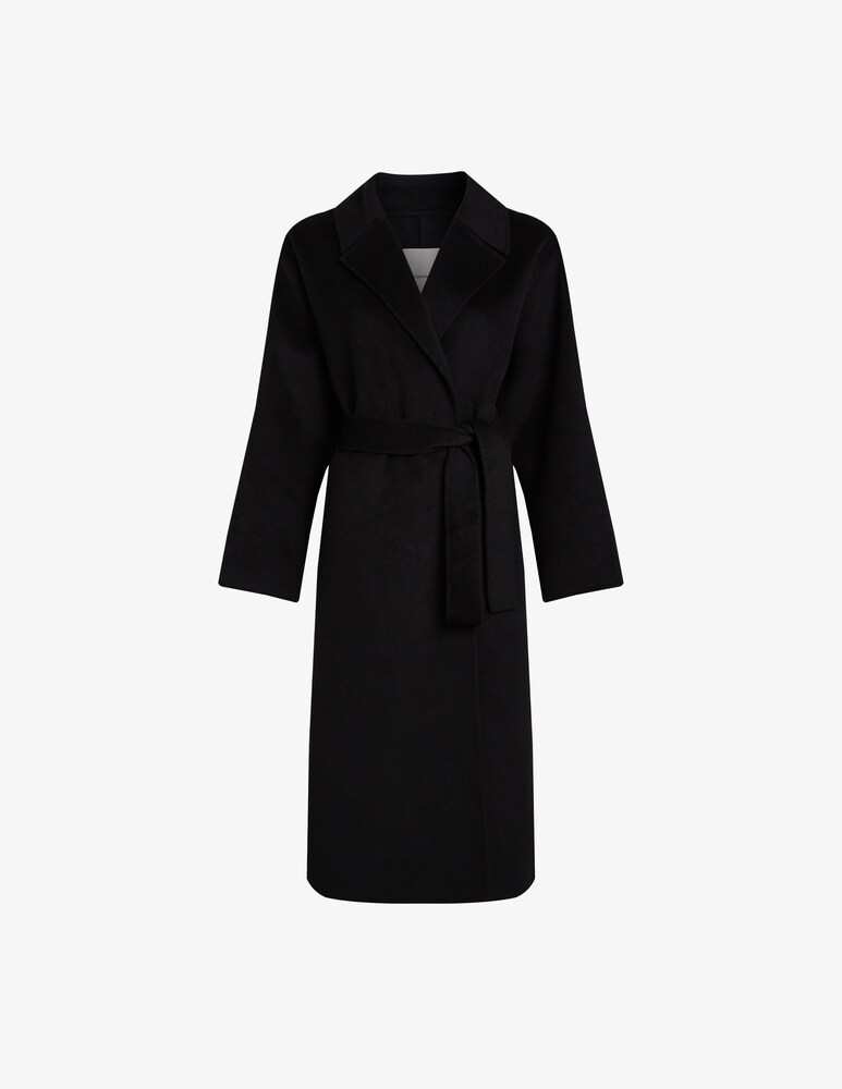 Calvin Klein Cappotto vestaglia lungo con cintura in lana Outlet