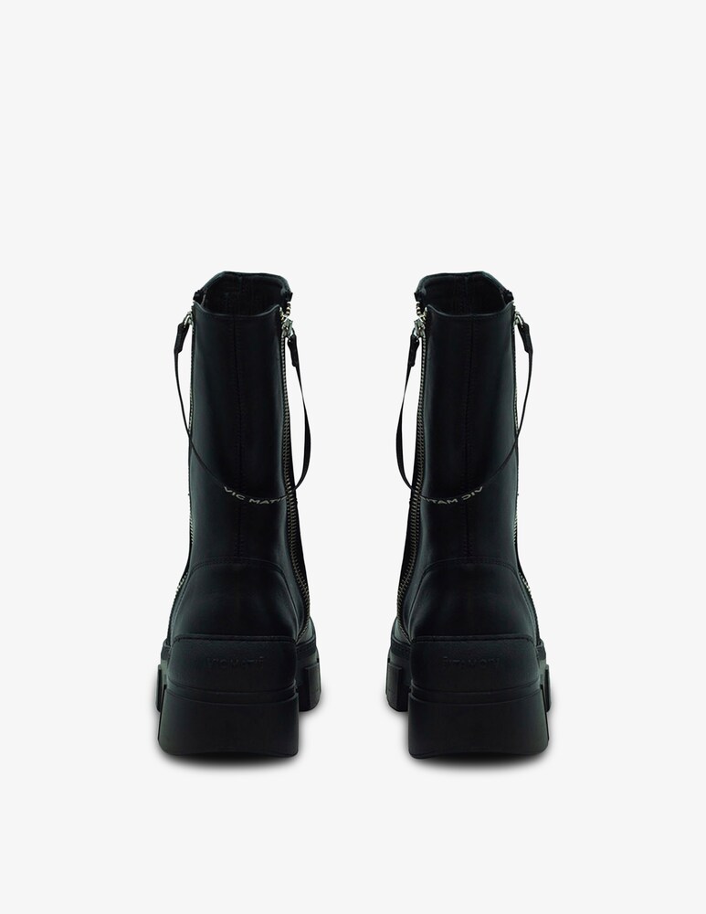 Vic Matié Stivaletto gospel 2 zip in pelle In Vendita