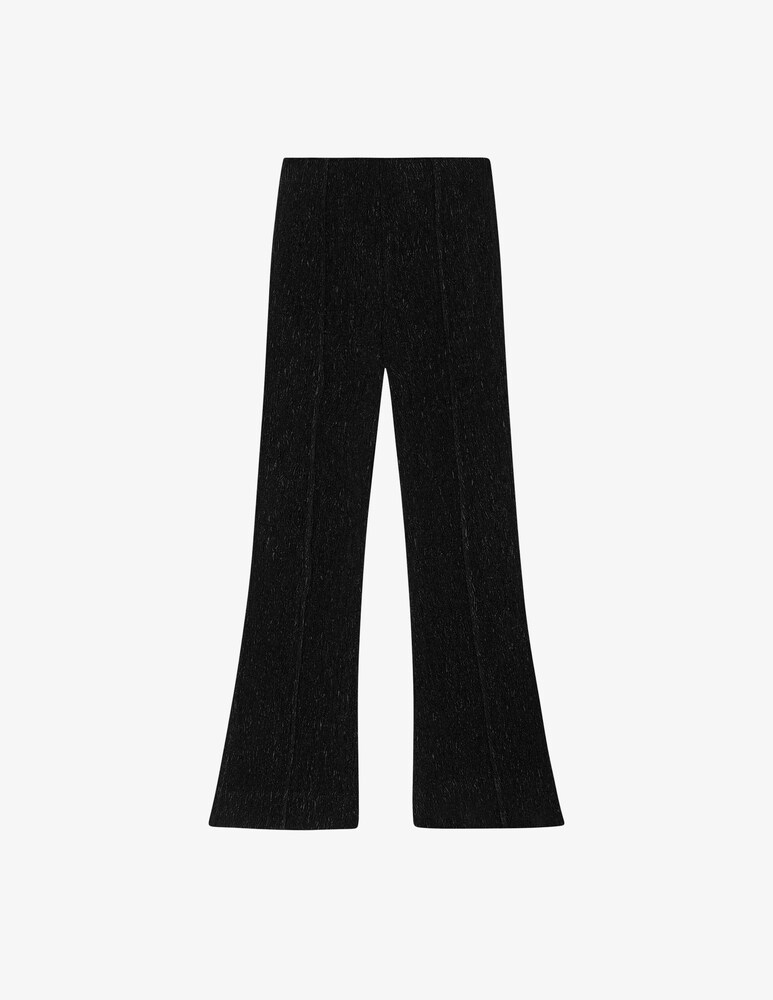 Ganni Pantaloni svasati in crêpe di viscosa stretch Prezzo Ridotto
