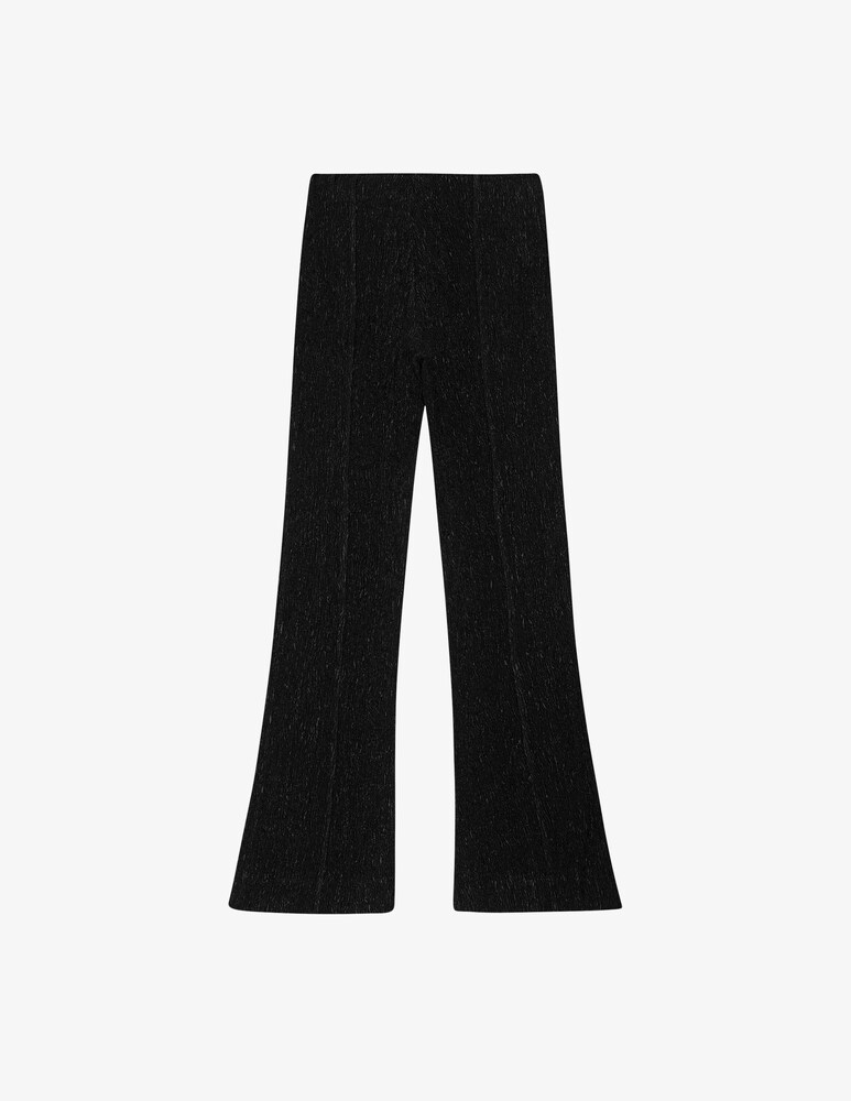 Ganni Pantaloni svasati in crêpe di viscosa stretch Prezzo Ridotto