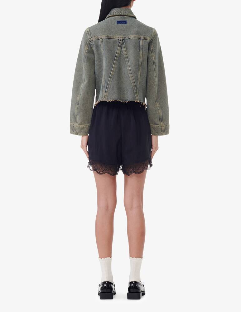 Ganni Shorts in habotai di viscosa elasticizzato Qualità Garantita