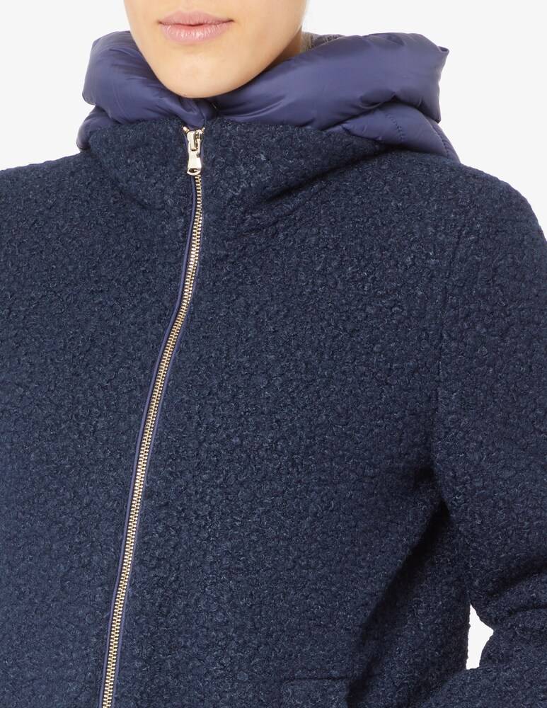 EMME Marella Whool ricciolino zip cappuccio Sconto