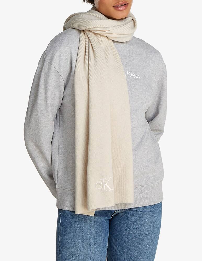 Calvin Klein Jeans Sciarpa monogram ricamata In Saldo