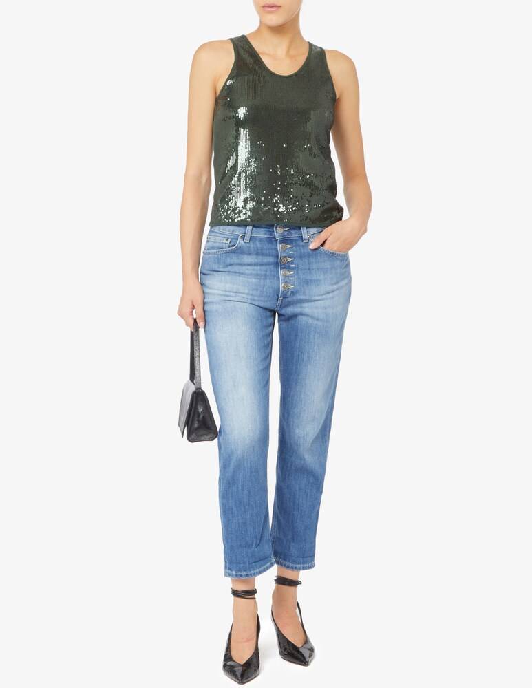 EMME Marella Veneto top con paillettes Nuova