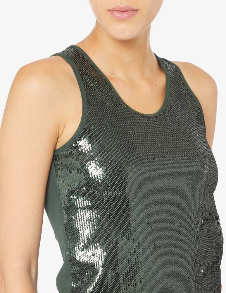 EMME Marella Veneto top con paillettes Nuova