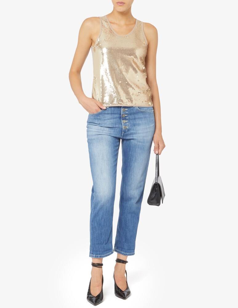 EMME Marella Veneto top con paillettes Moda