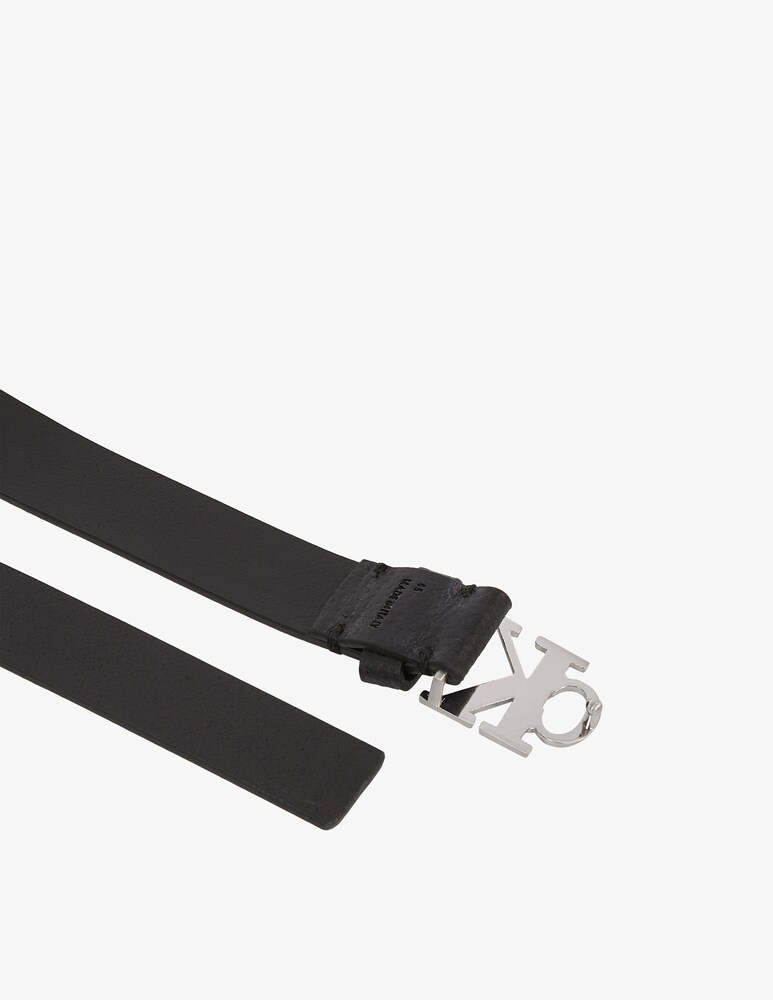 Calvin Klein Jeans Cintura mono plaque in pelle 25mm Promozione Limitata