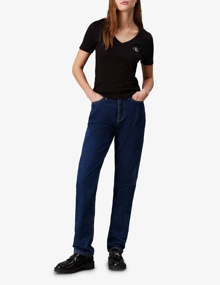 Calvin Klein Jeans T-shirt in misto cotone Outlet