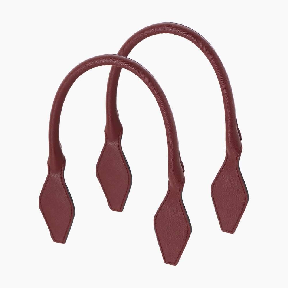 Manico corto a rombo bordeaux Fino Al -60%