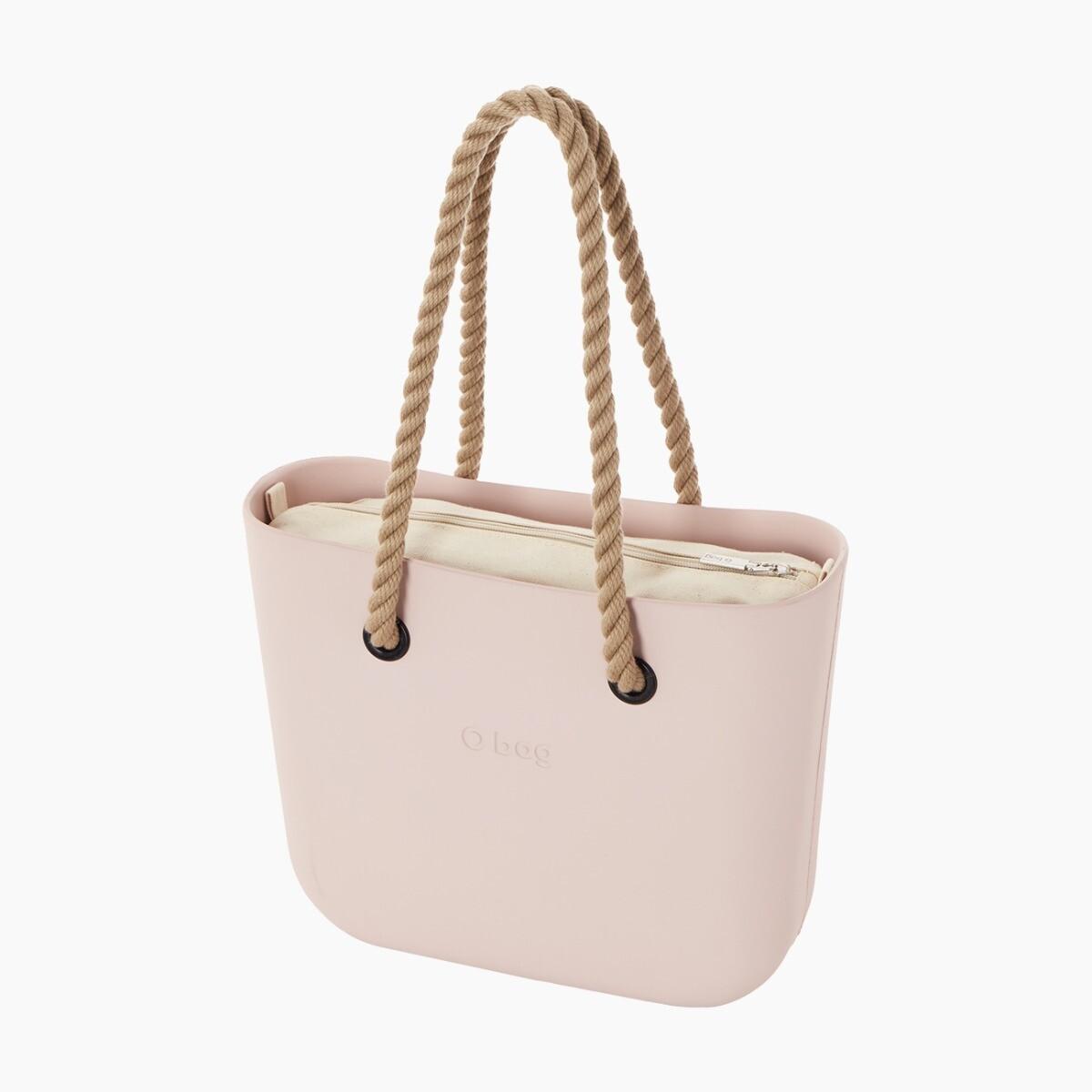 O bag mini rosa smoke e naturale Promozione