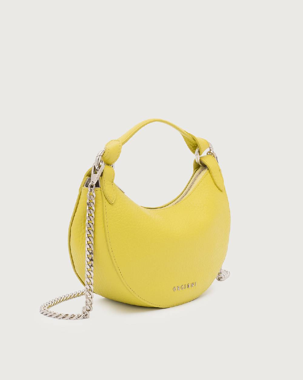 Orciani Mini Bag Dumpling Soft in pelle con tracolla Italia