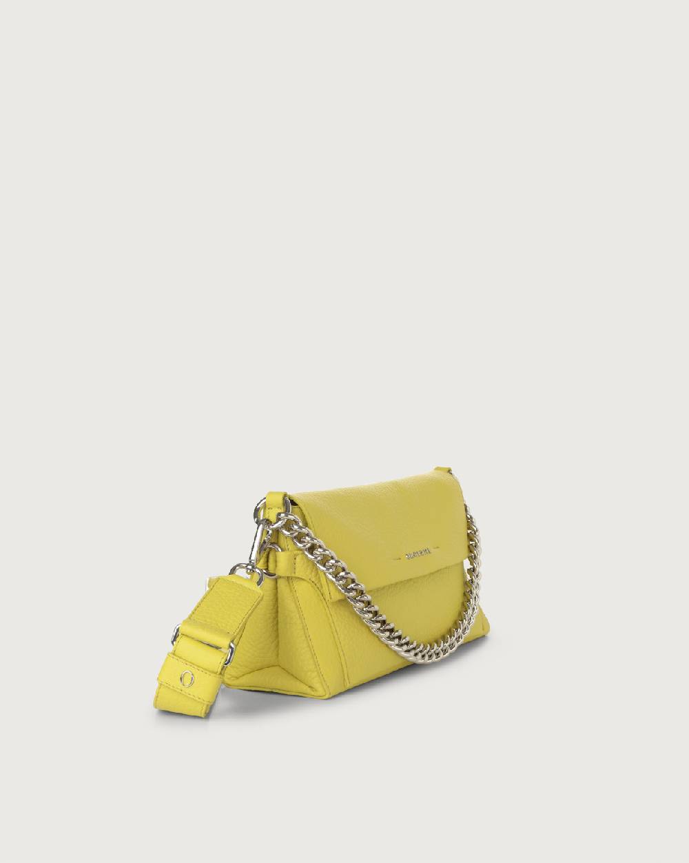 Orciani Borsa a spalla Missy Longuette Soft in pelle con catena e tracolla Prezzo Ridotto