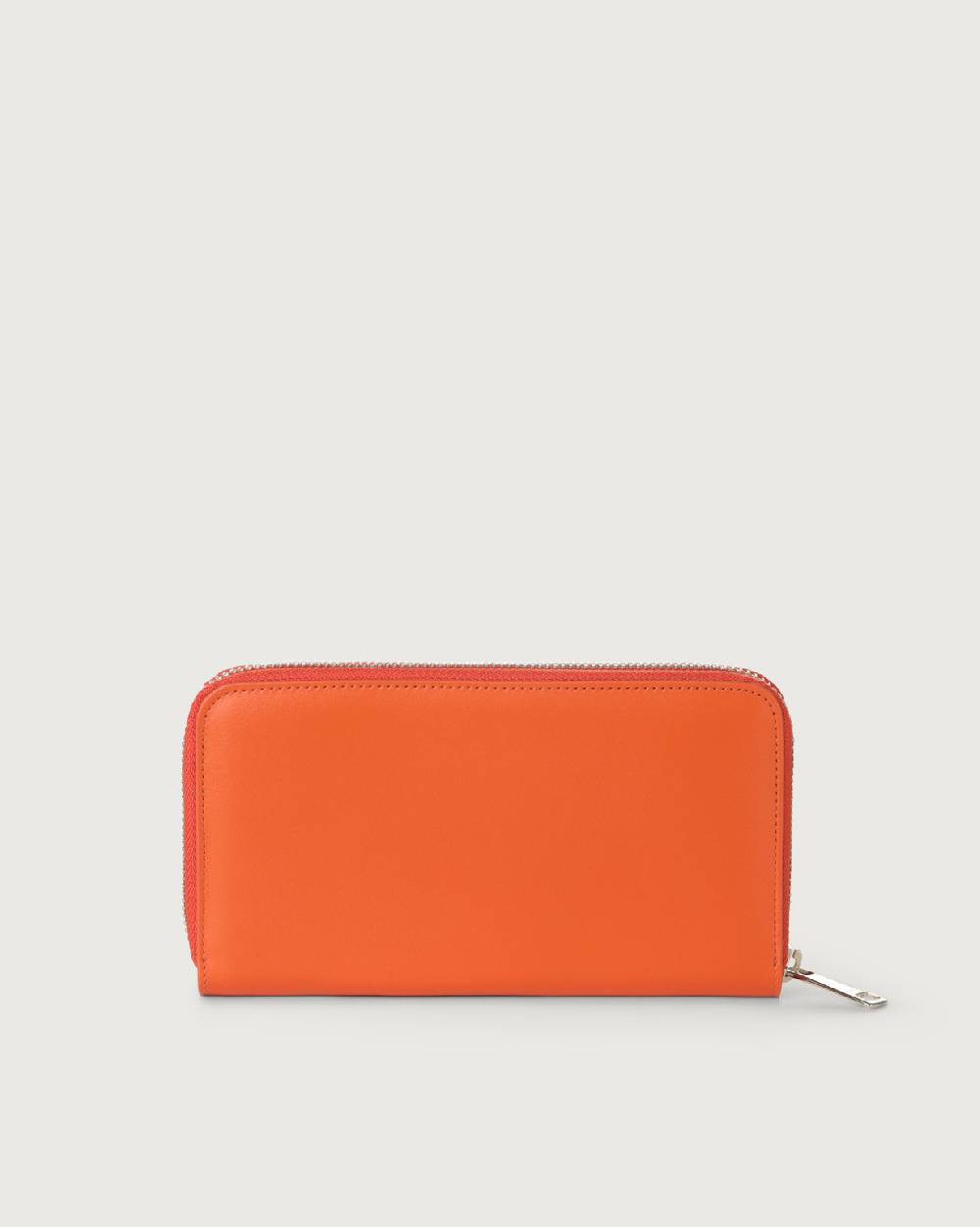 Orciani Portafoglio grande Liberty in pelle con zip Presa