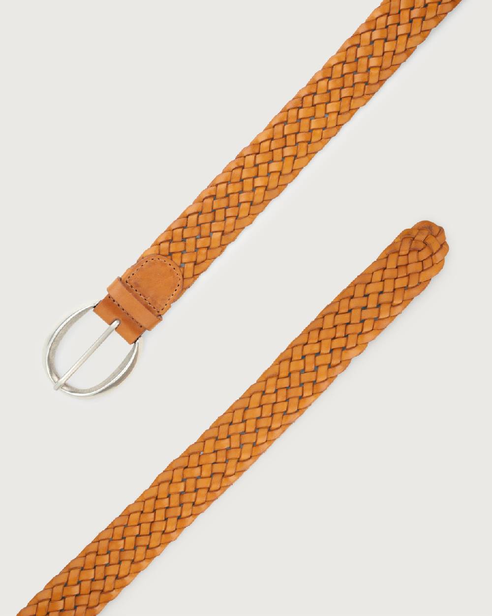 Orciani Cintura intrecciata Masculine in cuoio 3,5 cm Moda