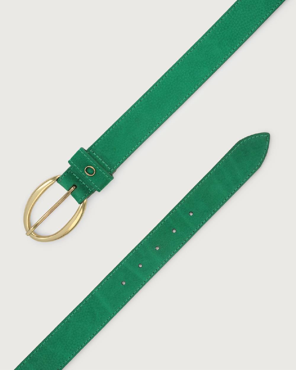 Orciani Cintura Nabucco in nubuck con monogram Italy