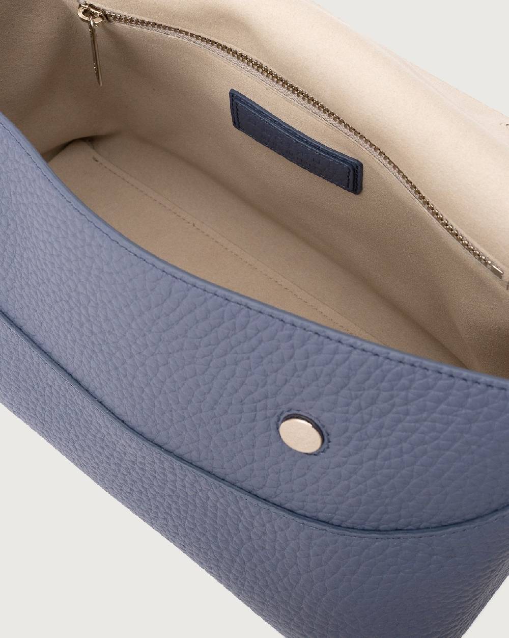Orciani Borsa a spalla Nana Soft in pelle martellata con tracolla Promozione Limitata