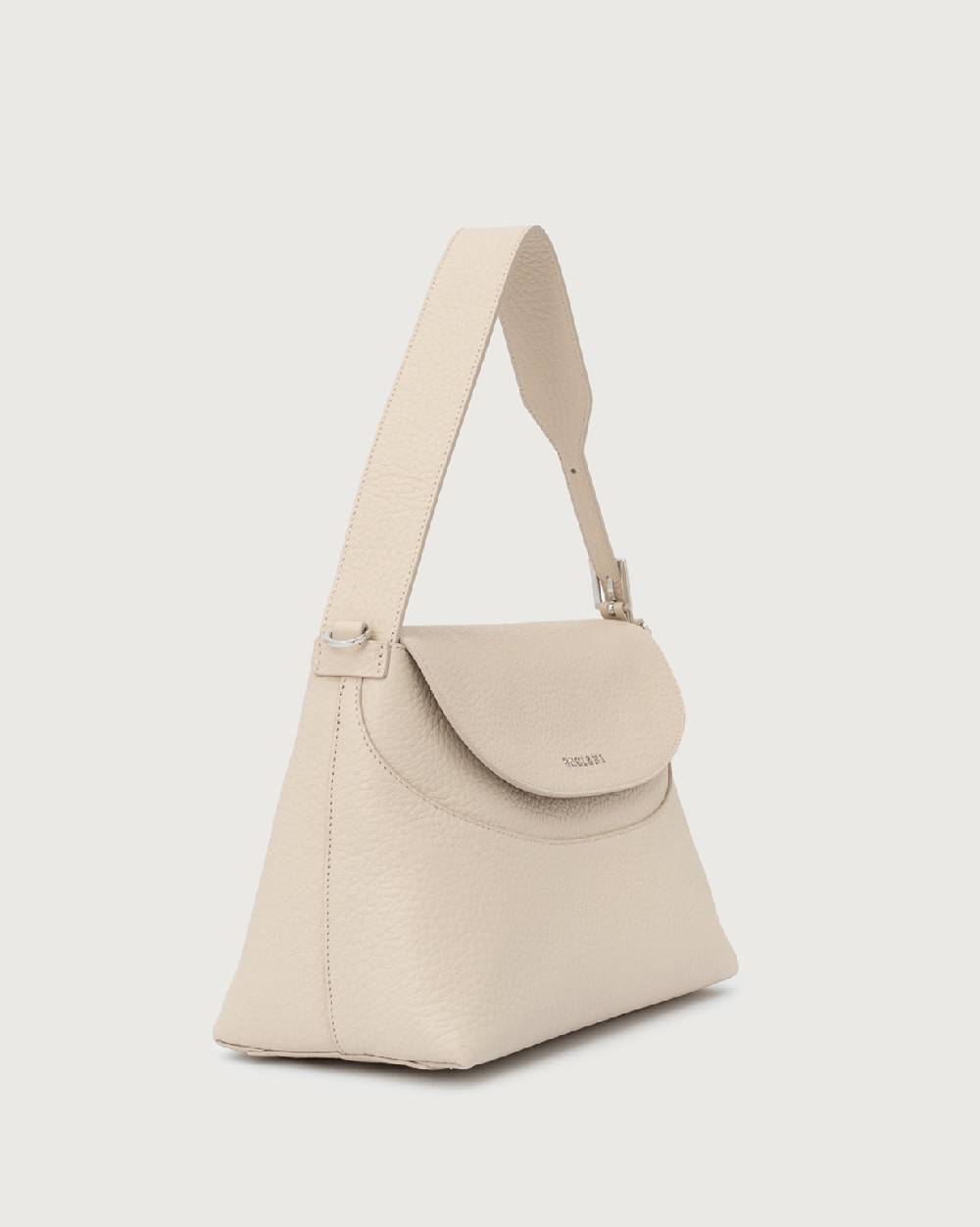 Orciani Borsa a spalla Nana Soft in pelle martellata con tracolla Fino Al -60%