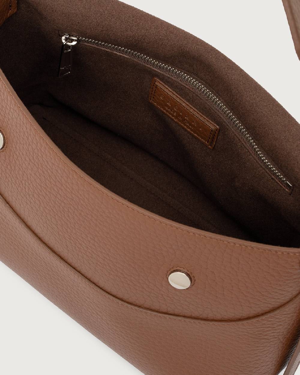 Orciani Borsa a spalla Nana Soft in pelle martellata con tracolla Prezzo Ridotto