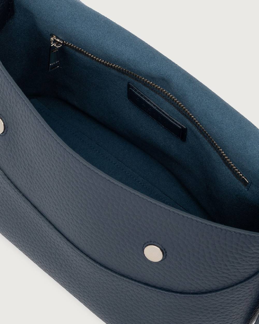 Orciani Borsa a spalla Nana Soft in pelle martellata con tracolla Sottocosto