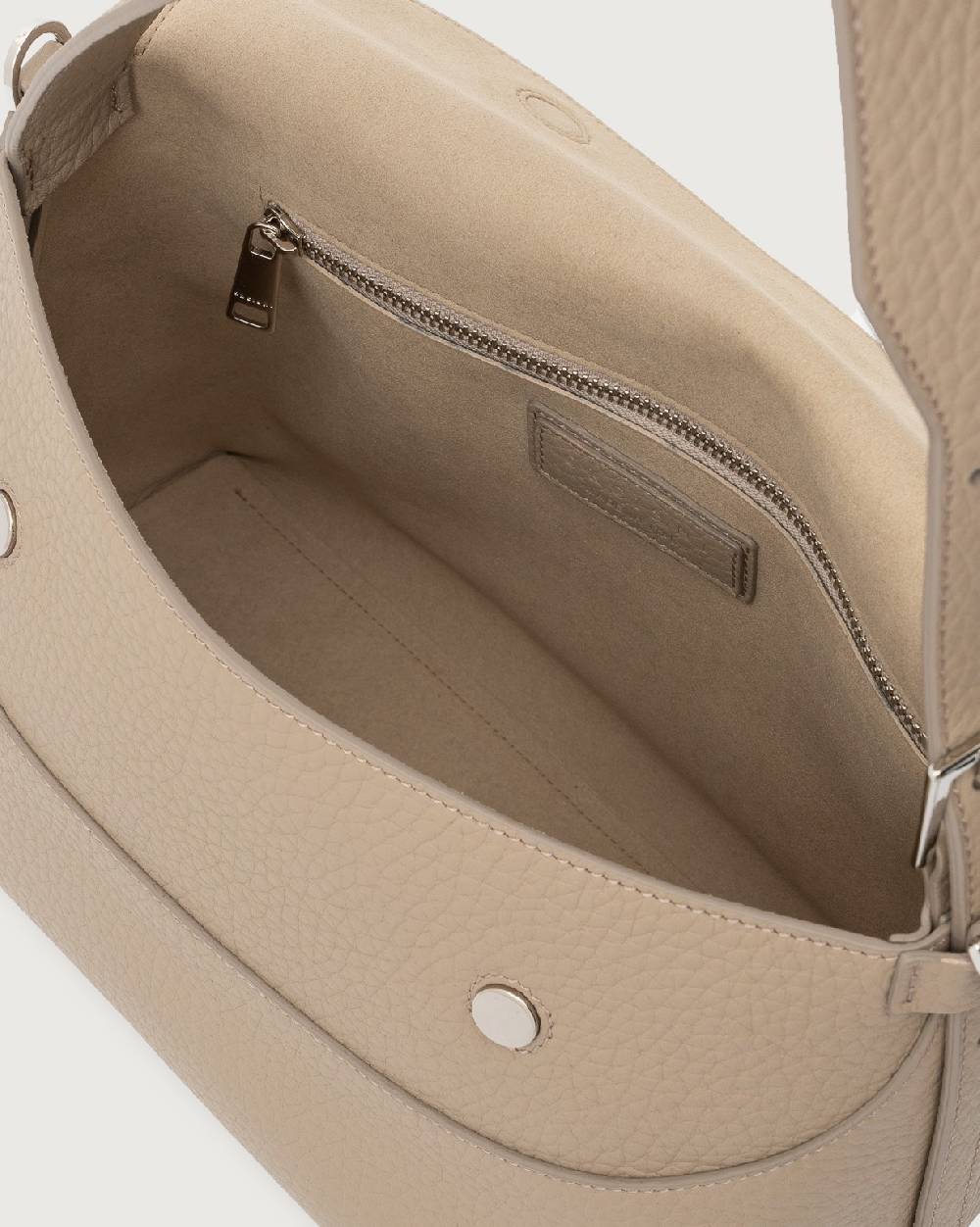 Orciani Borsa a spalla Nana Soft in pelle martellata con tracolla Convenienza