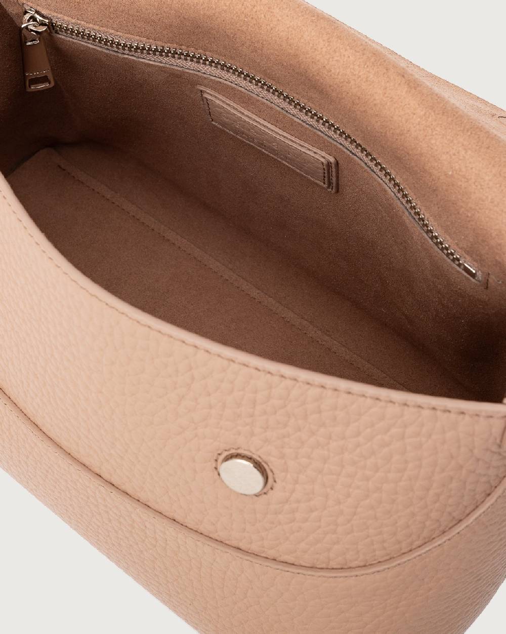 Orciani Borsa a spalla Nana Soft in pelle martellata con tracolla Novità