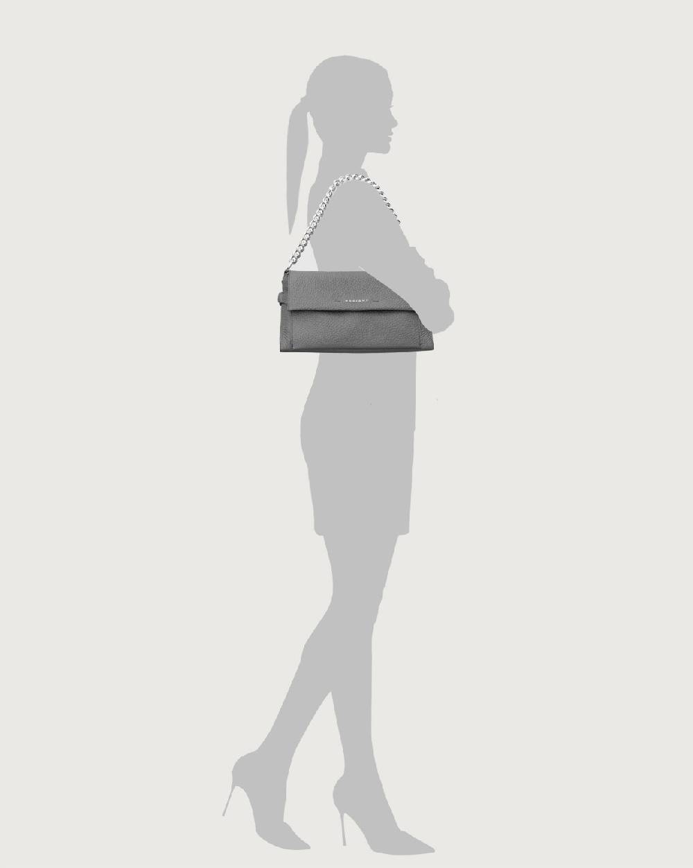 Orciani Borsa a spalla Missy Longuette Couture in pelle con tracolla Offerte