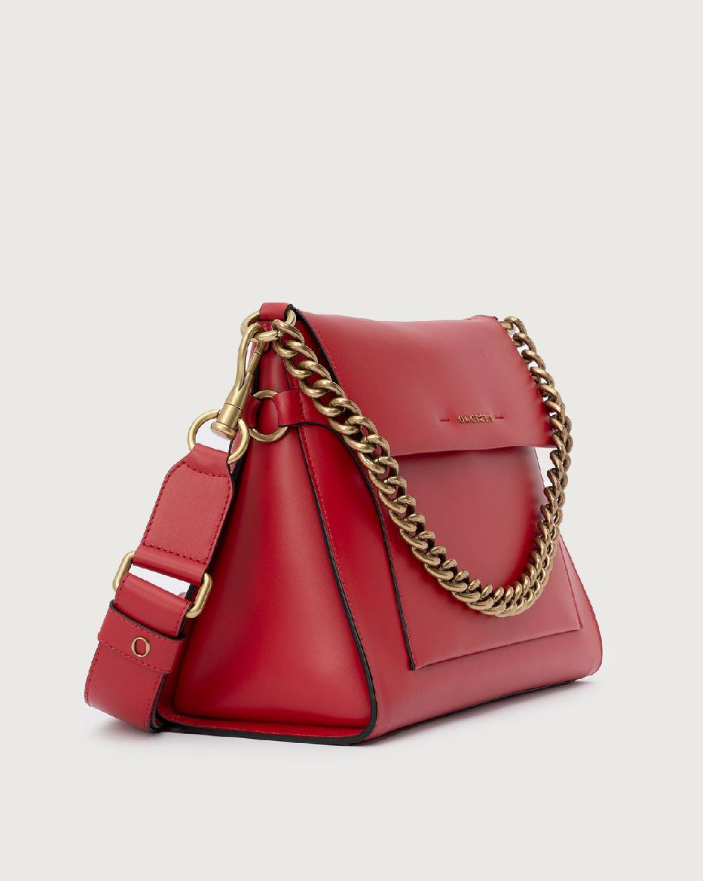Orciani Borsa a spalla Missy Couture in pelle con catena e tracolla Vendita
