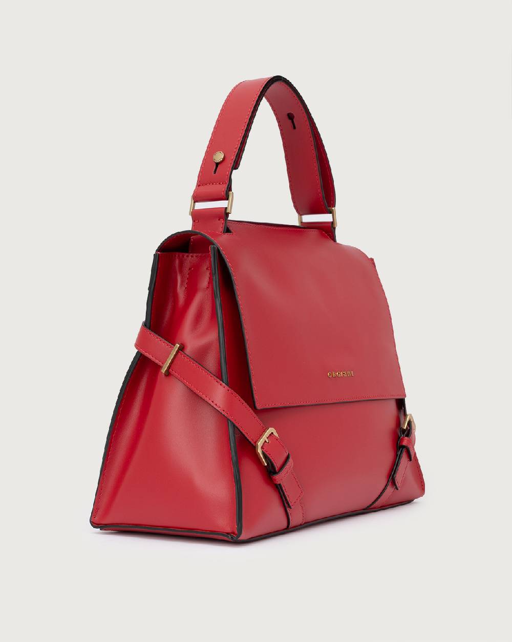 Orciani Borsa Sveva Couture Media a spalla in pelle con tracolla Promozione