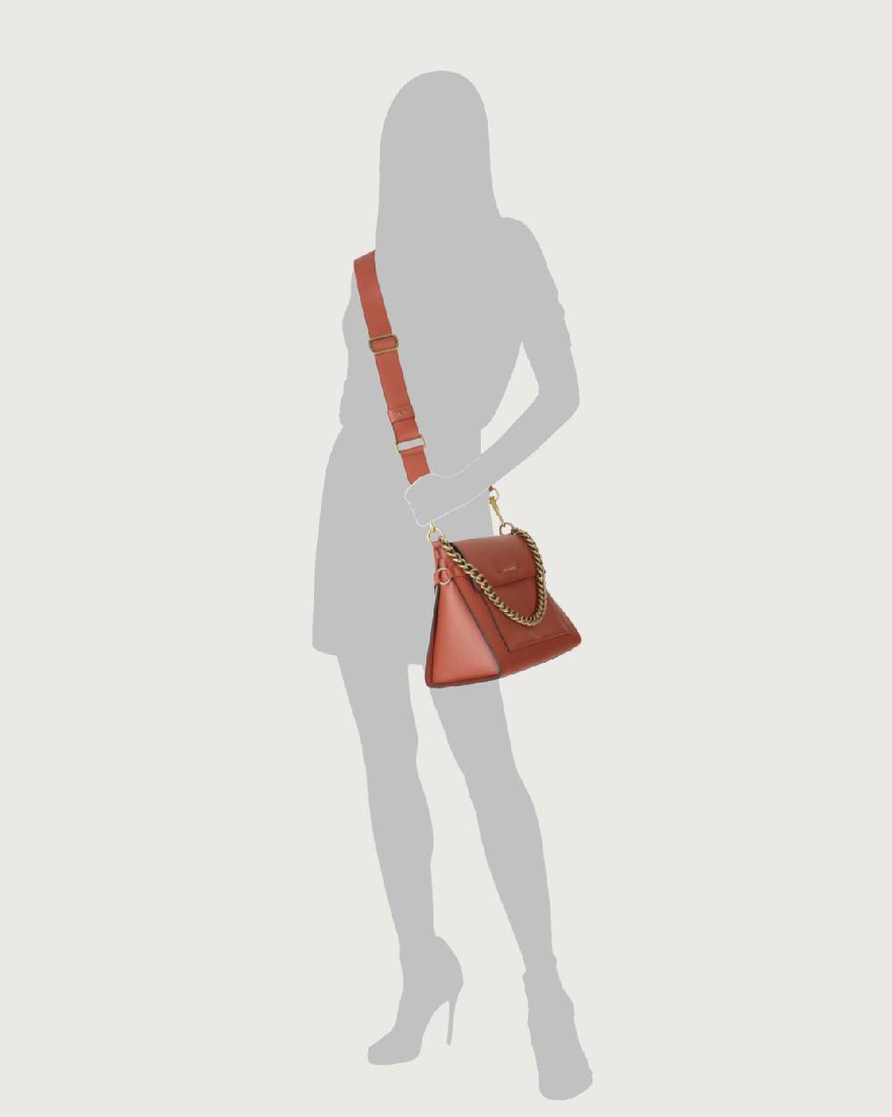 Orciani Borsa a spalla Missy Couture in pelle con catena e tracolla Consegna Veloce