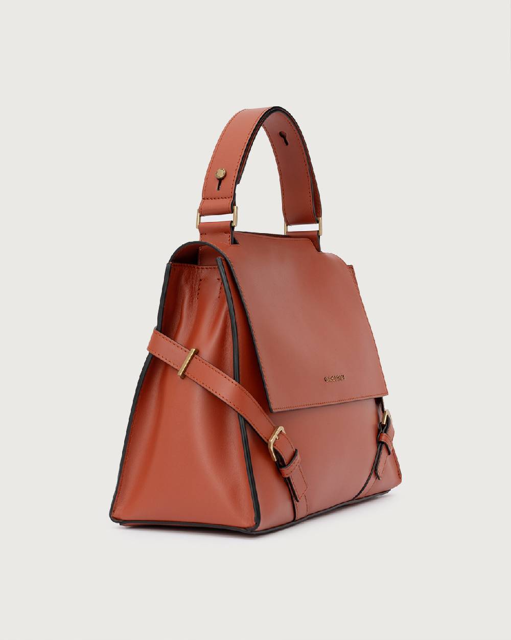 Orciani Borsa Sveva Couture Media a spalla in pelle con tracolla Promozione Limitata