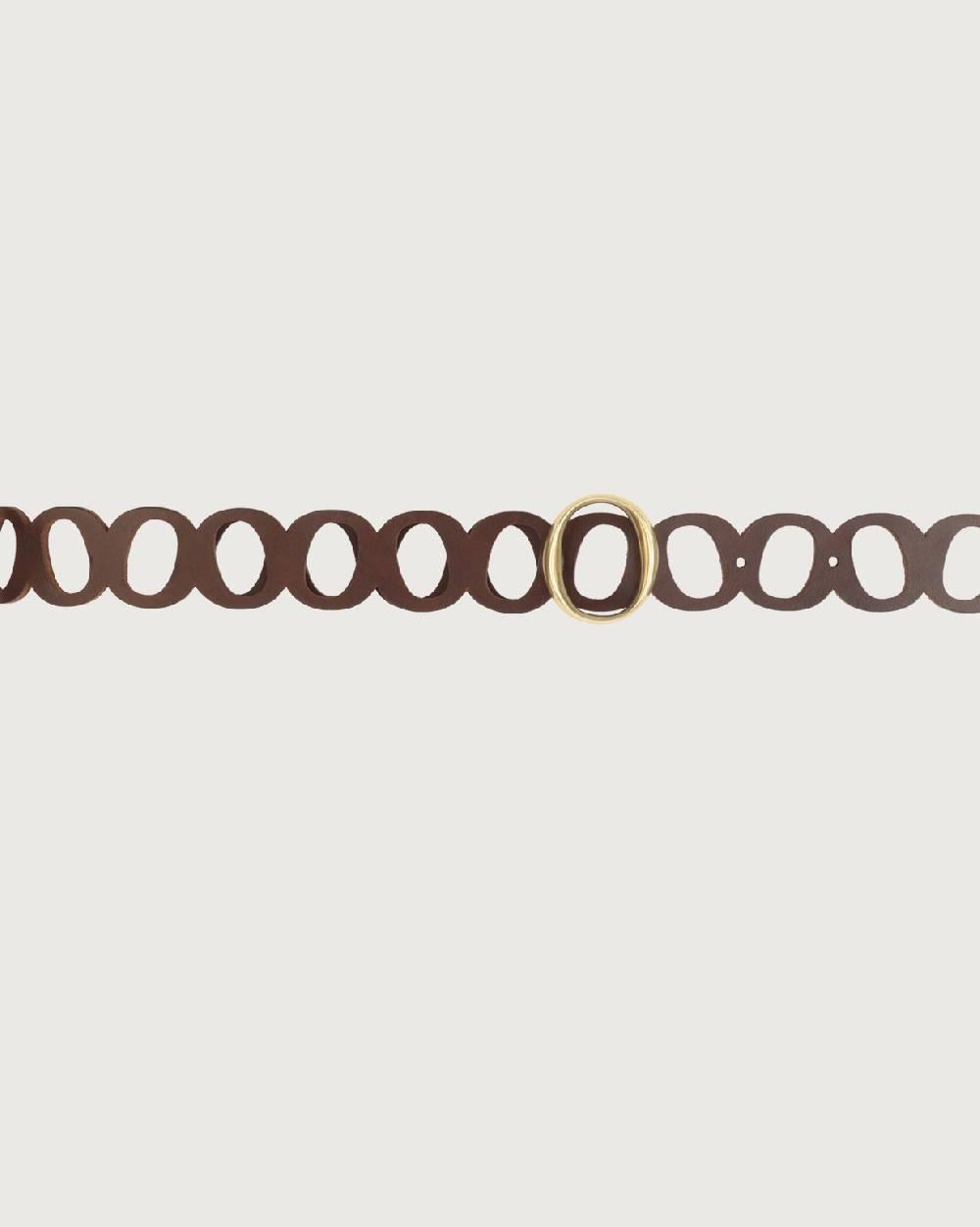 Orciani Cintura monogram Bull Soft in cuoio fibbia ottone I Più Venduti