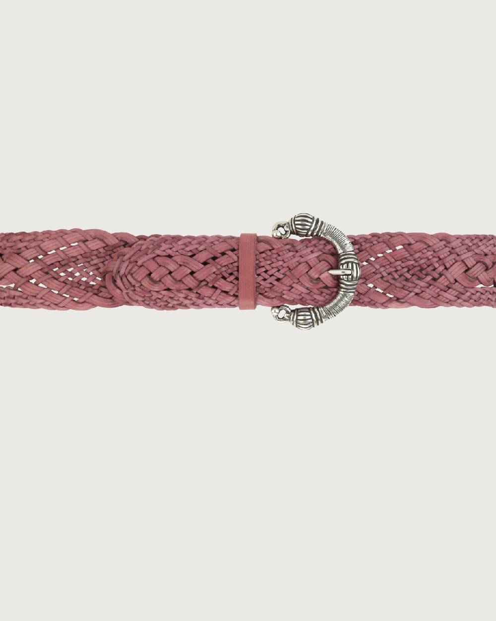 Orciani Cintura intrecciata Masculine in cuoio 5,5 cm In Saldo