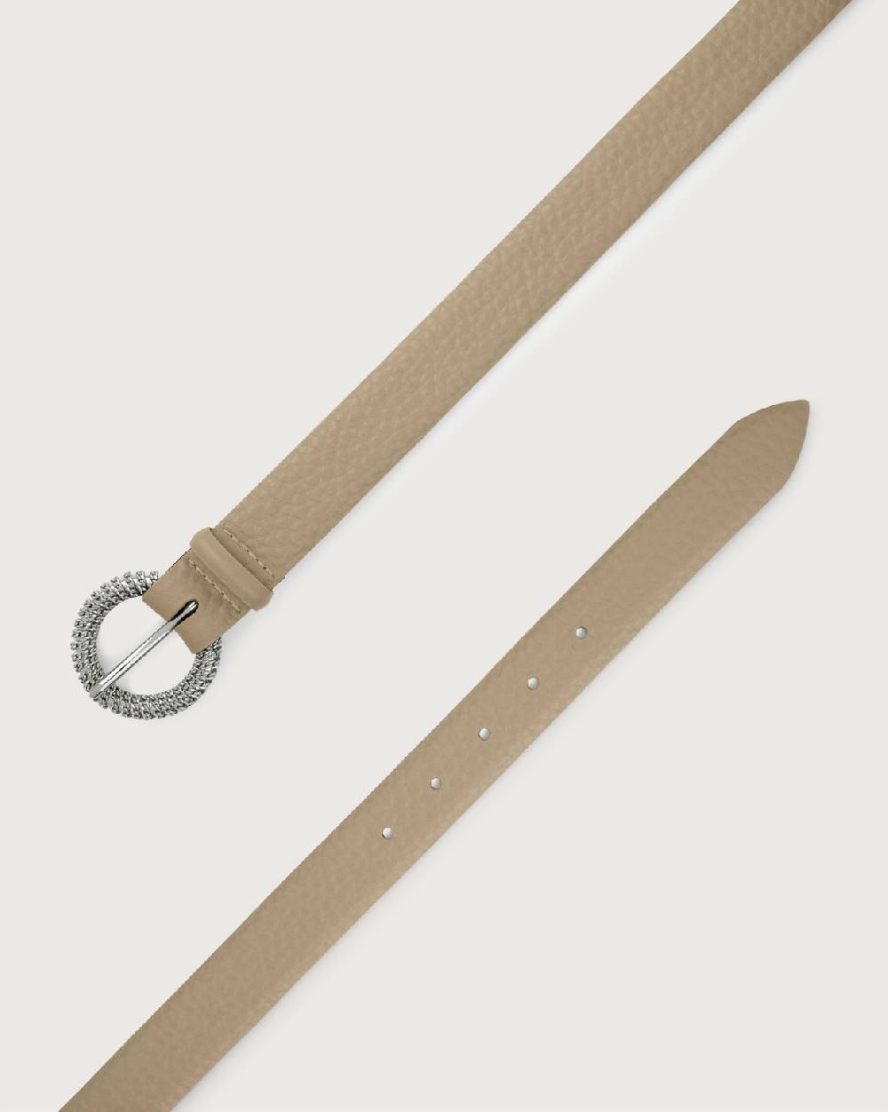 Orciani Cintura Soft in pelle fibbia chain Italia