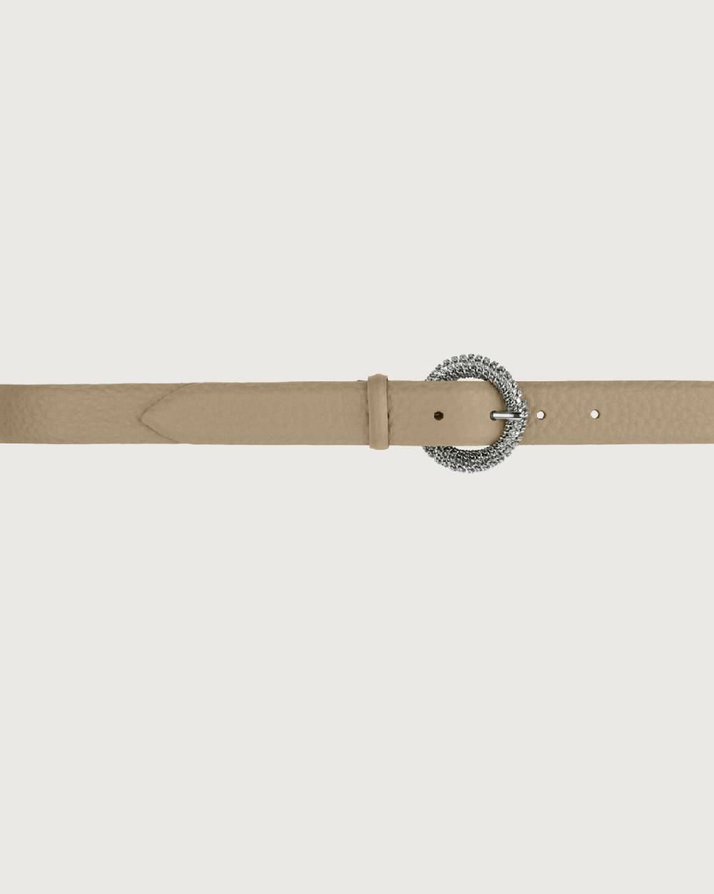 Orciani Cintura Soft in pelle fibbia chain Italia