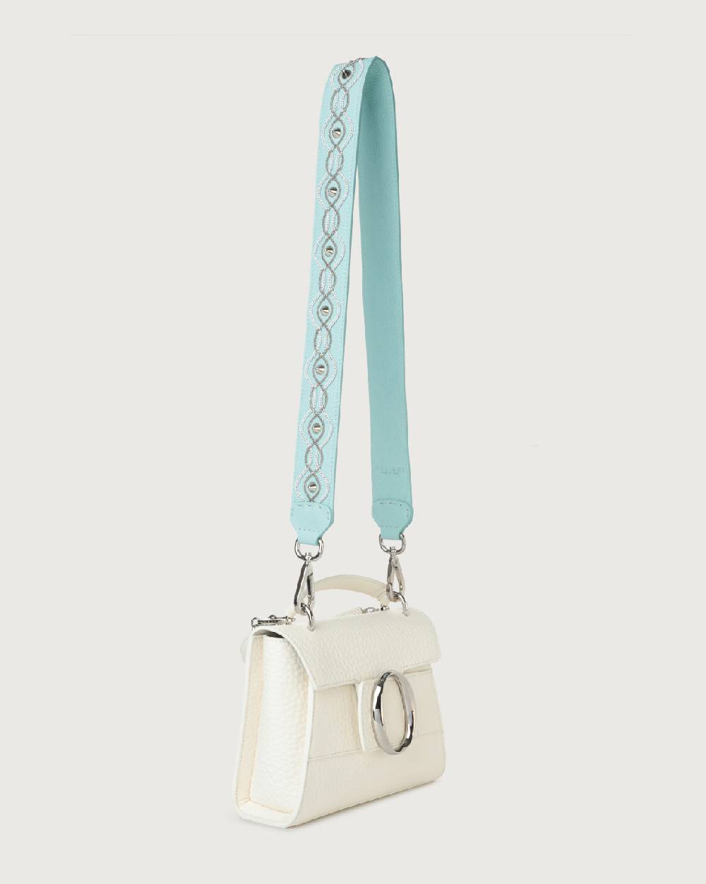 Orciani Tracolla White Chain in pelle Qualità Garantita